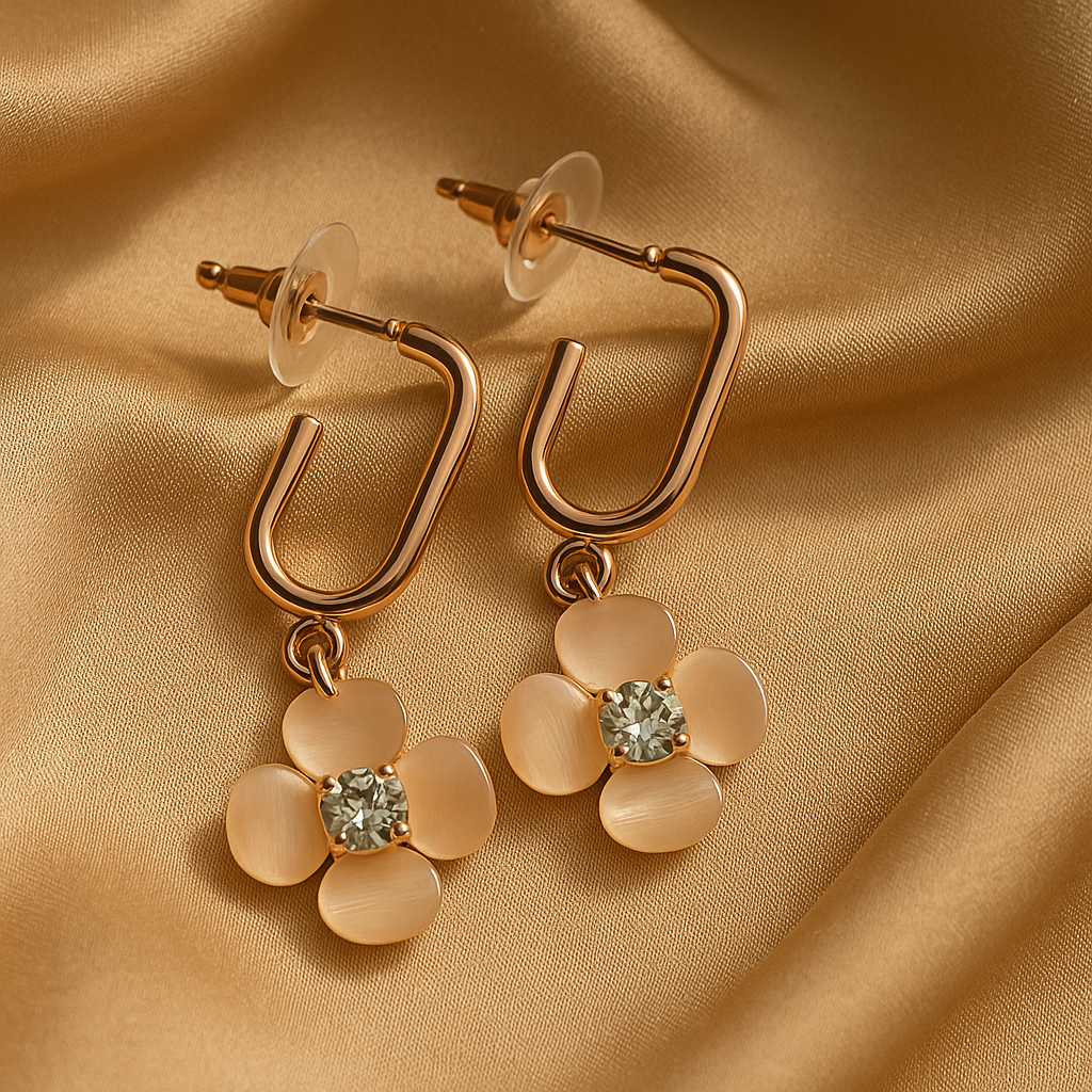 Zyra Blossom Loop Earrings