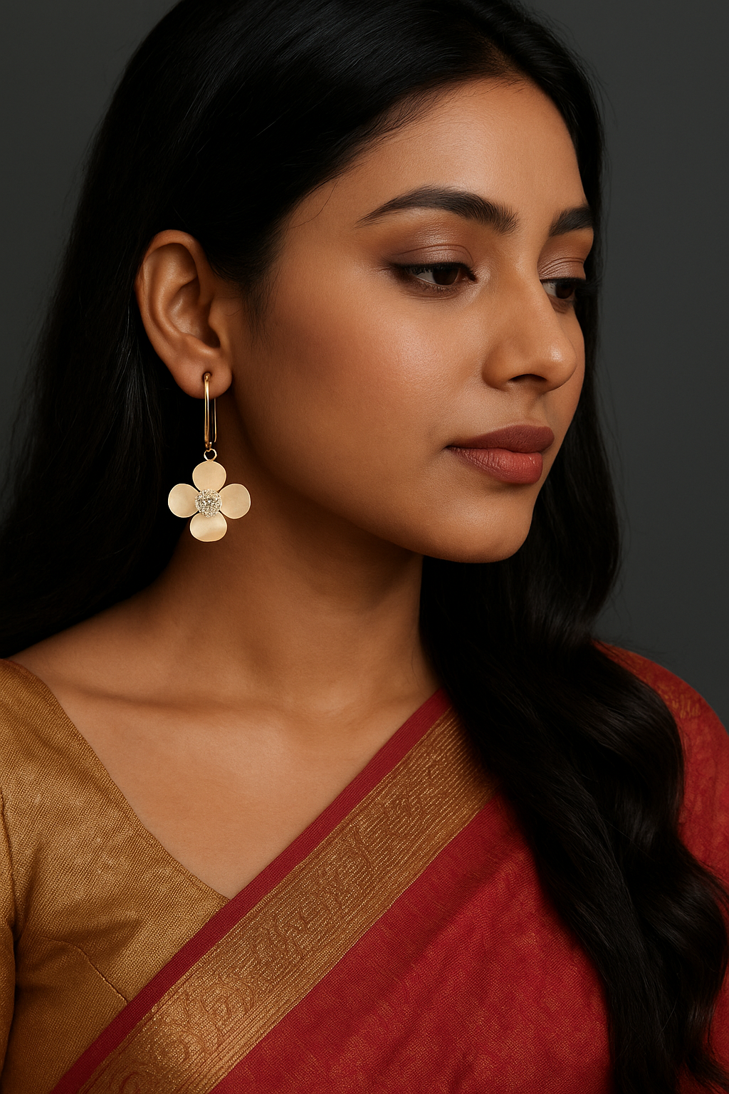 Zyra Blossom Loop Earrings